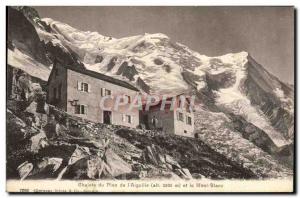Postcard Old Mountain Chalets Plan of & # 39Aiguille and Mont Blanc
