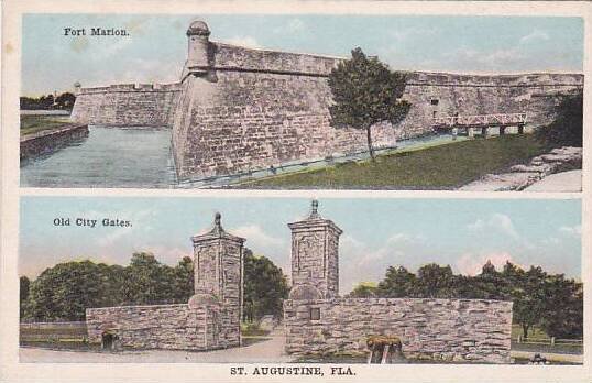 Florida Saint Augustine The Fort Marion Old City Gates
