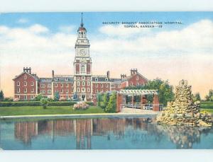 Unused Linen HOSPITAL SCENE Topeka Kansas KS W2722