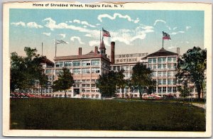 Niagara Falls New York NY, Home of Shredded Wheat, Greenfield, Vintage Postcard