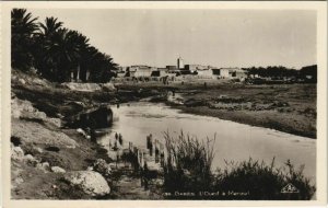 CPA AK TUNISIE GABES L'Oued a Menzel (13528)