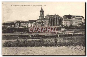Postcard Old Fontairabie Vue Generale