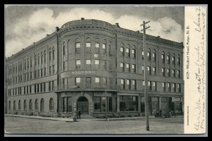 ABRO 1906 Waldorf Hotel FARGO N. DAKOTA . Pre Owned Posted