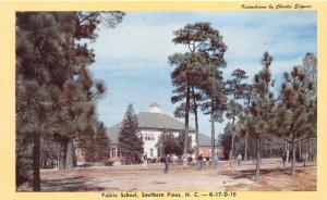 Southern Pines North Carolina~Public School~Students in Front~Moore County~1950s