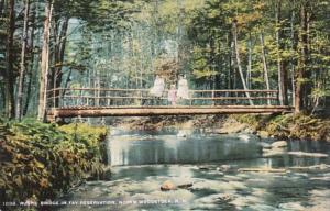 New Hampshire North Woodstock Rustic Bridge In Fay Reservation