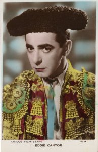 Eddie Cantor Film Star As Spanish Bullfighter Rare Real Photo Postcard