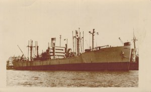 De Groote Beer aan de kade Amsterdam Steamer RPPC 06.66