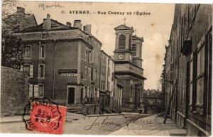 CPA Stenay - Rue Chanzy et l'Église (240844)