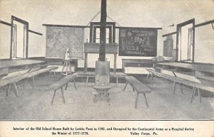 Interior of Old School House Valley Forge, Pennsylvania PA  