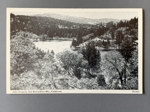 Lake Gregory San Bernardino Mtns CA Landscape Chrome Postcard A1142084341