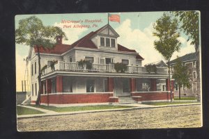 PORT ALLEGANY PENNSYLVANIA PA. ST. MARY'S HOSPITAL VINTAGE POSTCARD 1912