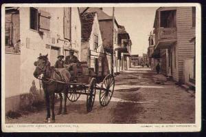 RP -- Charlotte Street, St. Augustine, Florida Postcard X122
