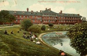 KS - Lansing. National Military Home. Hospital & Lake Jeanette