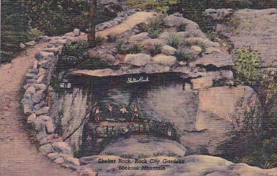 Shelter Rock Rockcity Gardens Lookout Mountain Tennessee 1949