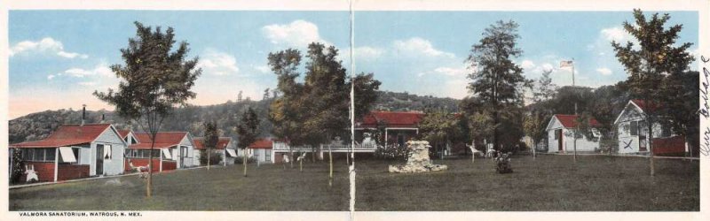 Watrous New Mexico Valmora Sanatorium Bi-Fold Vintage Postcard AA74585