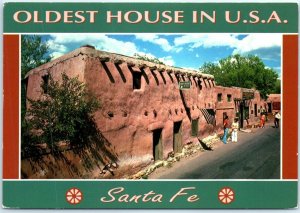 Postcard - Oldest House In U.S.A. - Santa Fe, New Mexico