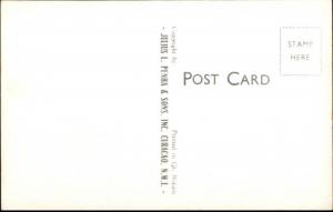 Curacao NWI Town Hall Old Cars Real Photo Postcard jrf