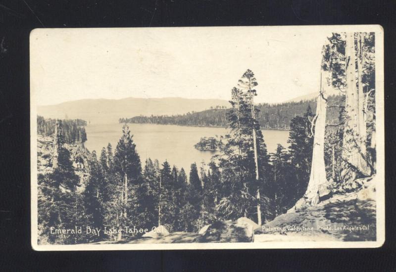 RPPC LAKE TAHOE CALIFORNIA EMERALD BAY VINTAGE REAL PHOTO 