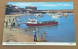 VINTAGE UNUSED POSTCARD - PLEASURE BOAT ERMOL VI, NEW QUAY, DYFED, SOUTH WALES