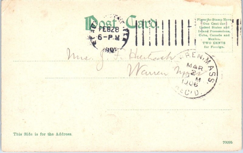 1900s Bird's Eye View St. Augustine Florida Undivided Back Postcard