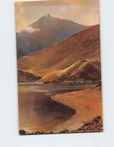 Postcard Llyn Llydaw and Snowdon, Wales