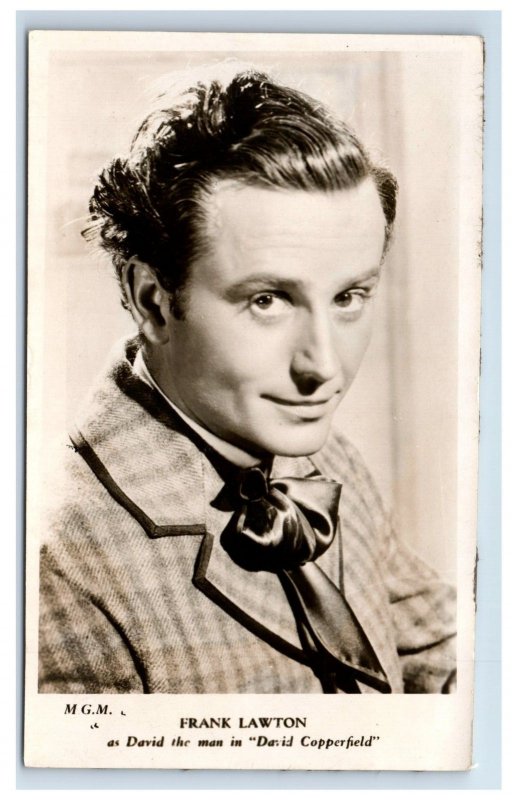 c1940 RPPC Actor Frank Lawton Vintage Postcard F6E