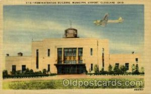 Administration Building Municipal Airport, Cleveland, OH USA Airport 1945 pos...