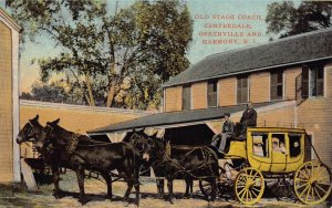 J86/ Centredale Greenville Harmony Rhode Island Postcard c10 Stagecoach 134