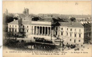 CPA TOURS - Le Palais de Justice vu de la Terrasse de l'Hotel (589757)