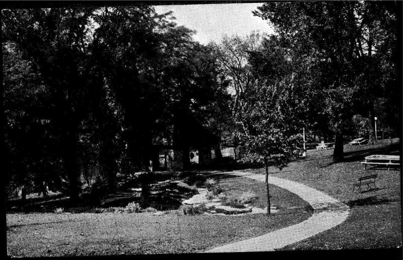 Well House, Rock Garden Riley Memorial Park Greenfield IN Vintage Postcard H21