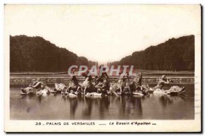 Old Postcard Palace Of Versailles Basin & # 39Apollon