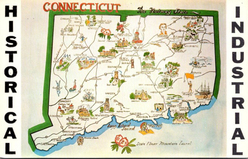 Connecticut Map Of The Nutmeg State