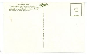 AZ - Chiricahua National Monument. Balanced Rock