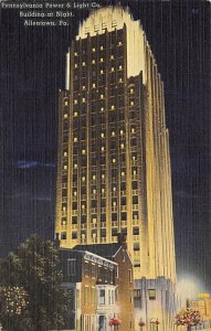 Pennsylvania Power & Light Co., Building at Night Allentown Pennsylvania, PA