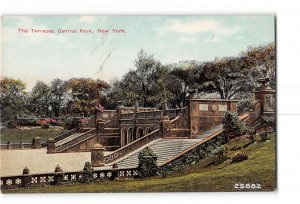 New York City NY Postcard 1907-1915 Central Park The Terraces