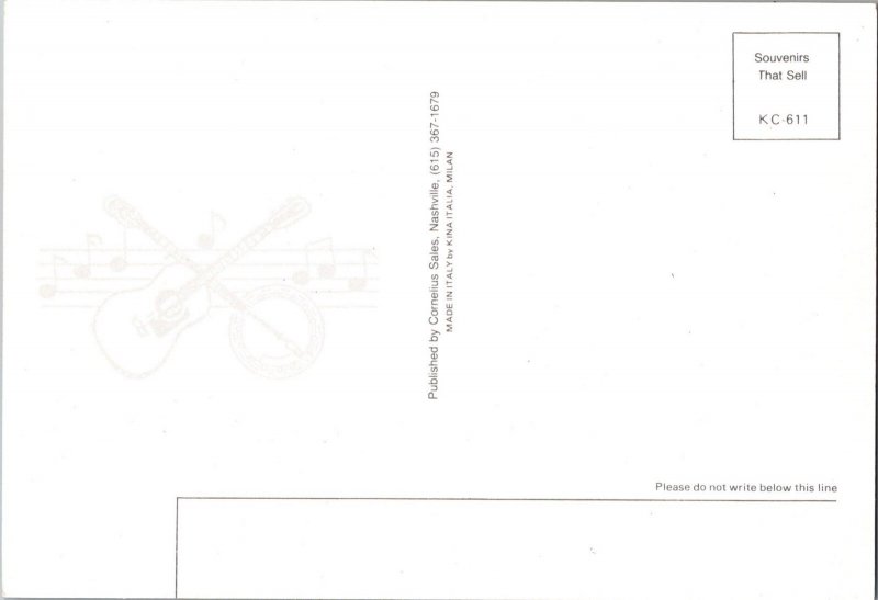 Continental Postcard Greetings from Tennessee State Map CE15