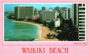 Vintage Postcard Hotels Royal Hawaiian Waikiki Beach Island of Oahu Hawaii