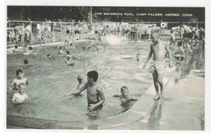 Boys Swimming Pool Camp Palmer Oxford Connecticut postcard