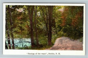 Dublin NH-New Hampshire Parting Of The Ways, Vintage Postcard