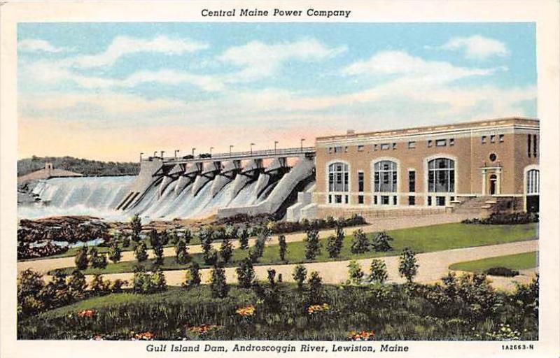 Maine Lewiston    Central Maine Power Company, Gulf Island Dam, Androscog...