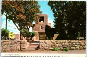 Postcard - San Miguel Mission - Santa Fe, New Mexico