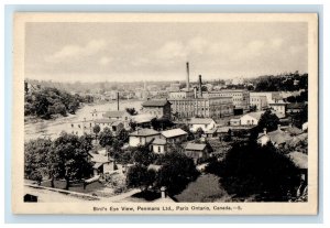 c1940's Bird's Eye View Penmans LTD Paris Ontario Canada Unposted Postcard