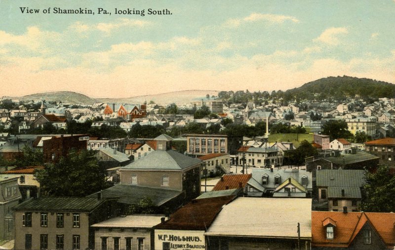 PA - Shamokin. View Looking South