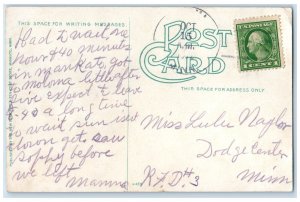 1912 Post Office Exterior Building Mankato Minnesota MN Vintage Antique Postcard 