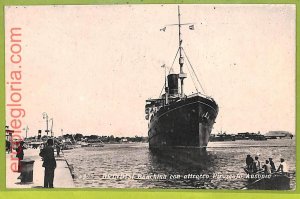 af7633 - ITALY - VINTAGE POSTCARD Postcards - 1937 - SHIP Brindisi NAVI-