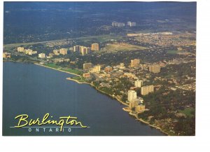 Burlington Aerial View, Ontario, Large 5 X 7 Inch Postcard