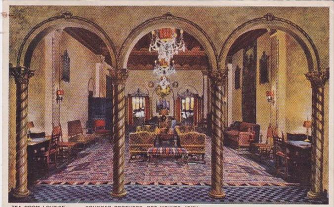 Iowa Des Moines Younker Brothers Department Store Tea Room Lounge 1939