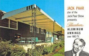 Jack Paar Advertising Flexalum Aluminum Awnings Sent by Publisher Postcard