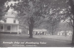 PITTSFORD, Vermont, 1950-1960's, Burroughs Lodge and Housekeeping Cabins