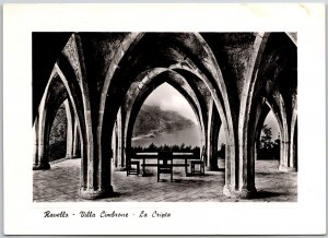 Ravello - Villa Cimbrone La Cripta Italy Coastline View Real Photo RPPC Postcard